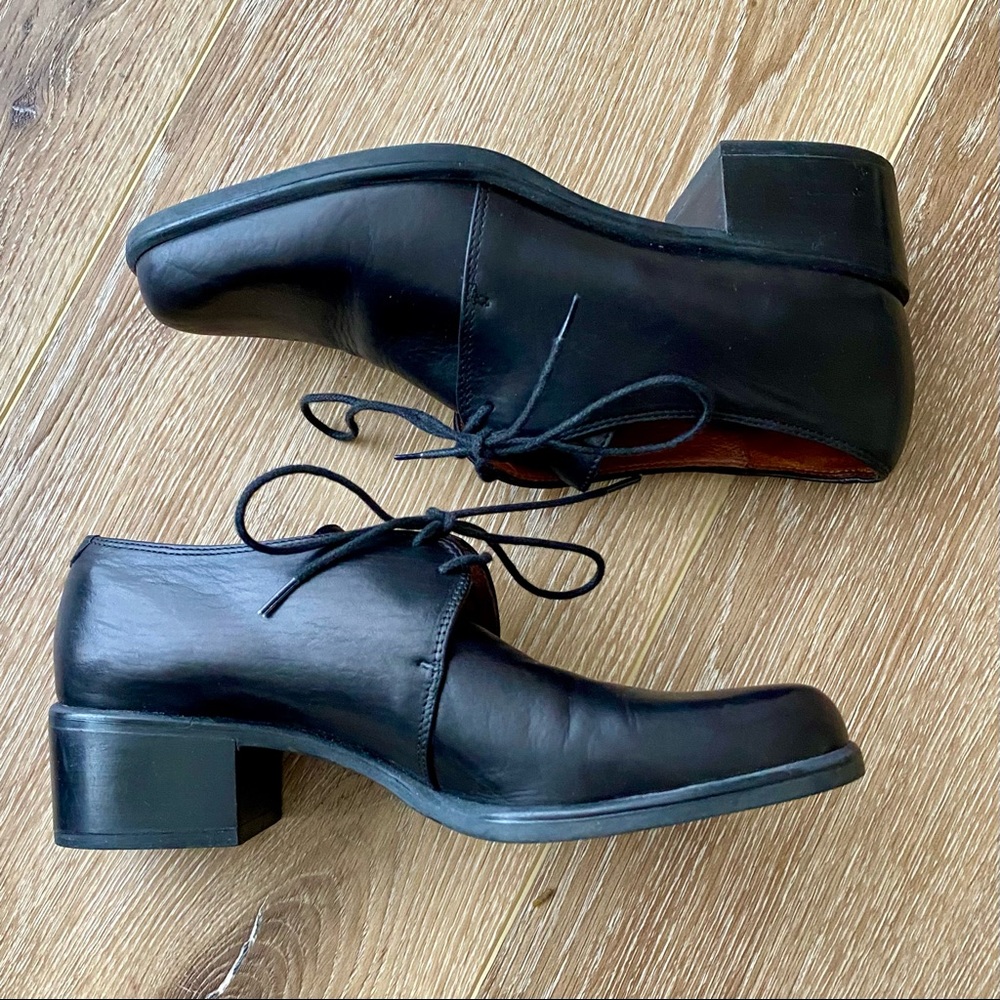 Vintage leather oxfords